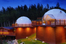 画像をギャラリービューアに読み込む, 福岡県・那珂川市【グランピング五感】2組限定!ペア半額宿泊チケット 「パノラマテラス&ドーム型テント! ナッセ限定12時チェックアウト」1泊2食付2名様利用時70,000円を半額の35,000円